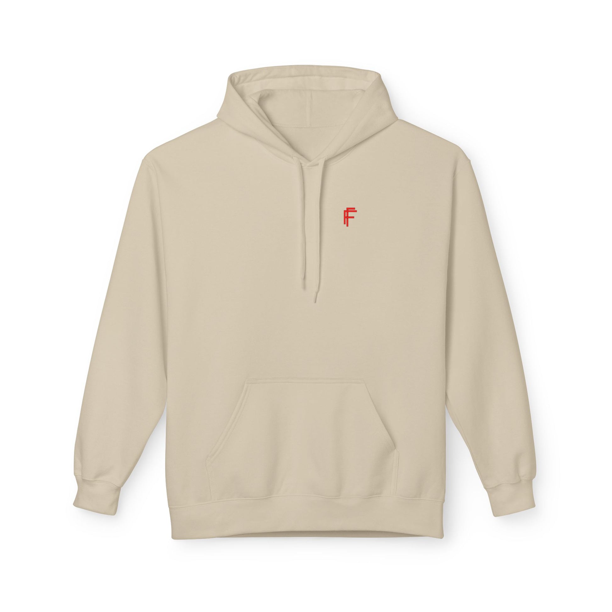 Fitness Frenzy Unisex Midweight Softstyle Hoodie with Red Logo - Trendy 'FRENZY' Design for Comfort and Style. - Fitness Frenzy
