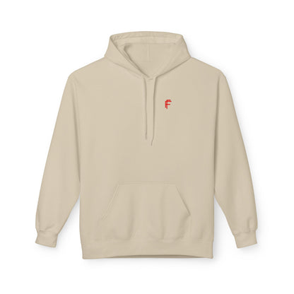 Fitness Frenzy Unisex Midweight Softstyle Hoodie with Red Logo - Trendy 'FRENZY' Design for Comfort and Style. - Fitness Frenzy