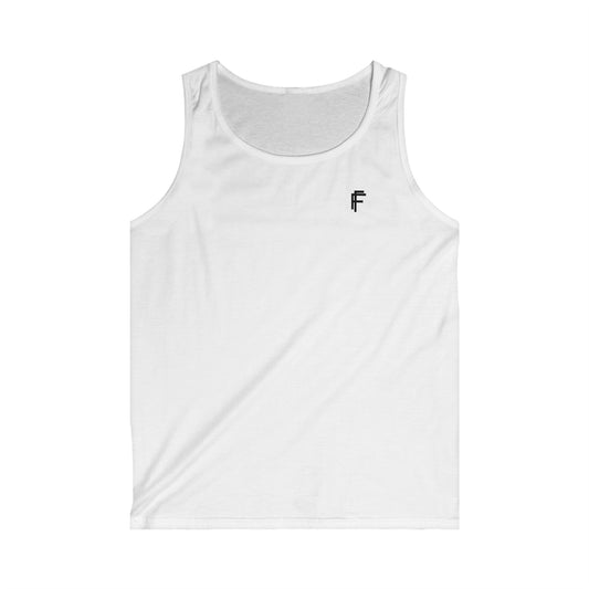 Frenzy - Men's Softstyle Tank Top with Black Logo. - Fitness Frenzy