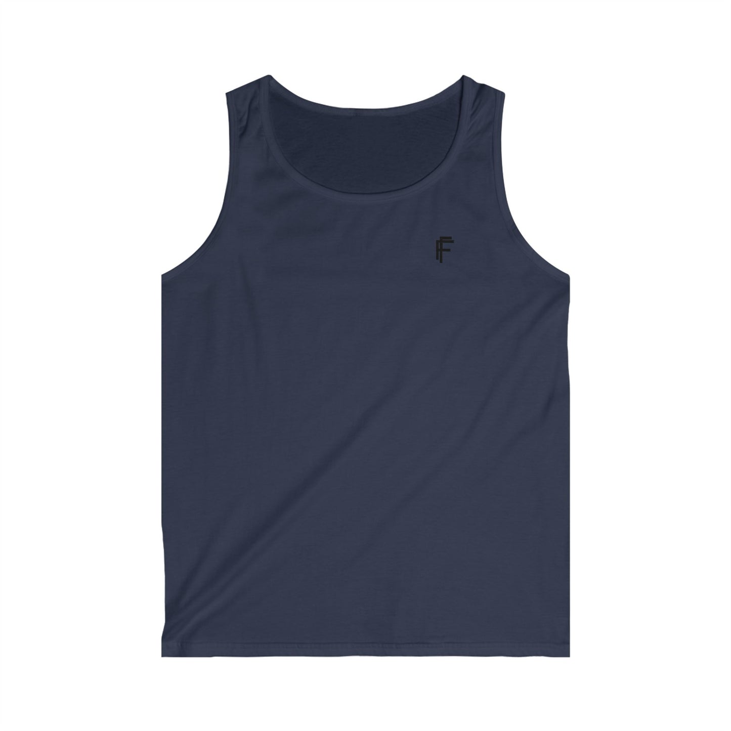 Frenzy - Men's Softstyle Tank Top with Black Logo. - Fitness Frenzy