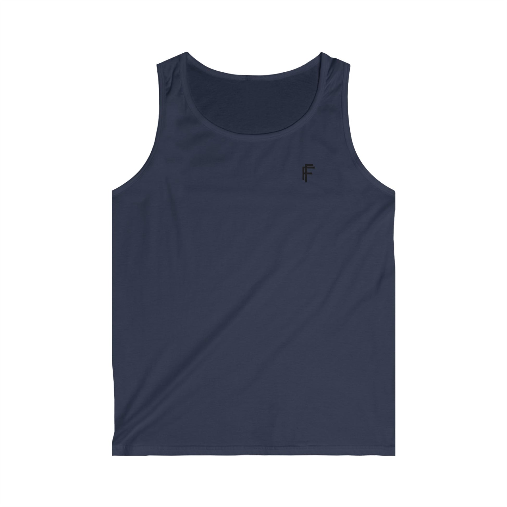 Frenzy - Men's Softstyle Tank Top with Black Logo. - Fitness Frenzy