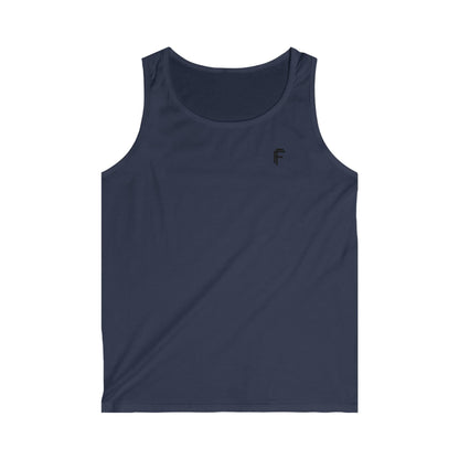 Frenzy - Men's Softstyle Tank Top with Black Logo. - Fitness Frenzy