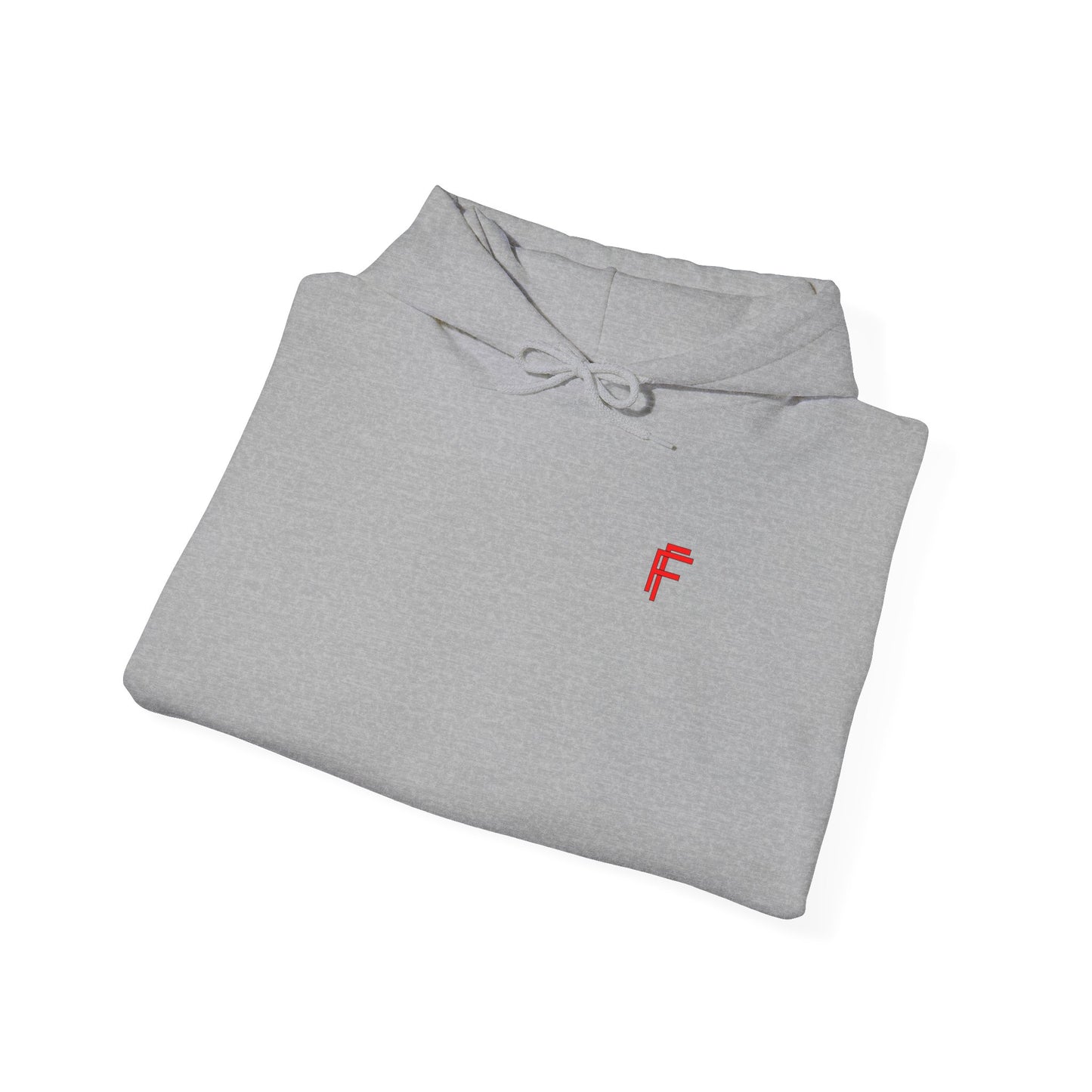 Frenzy Unisex Heavy Blend™ Hooded Sweatshirt with Red logo - Trendy & Cozy. - Fitness Frenzy