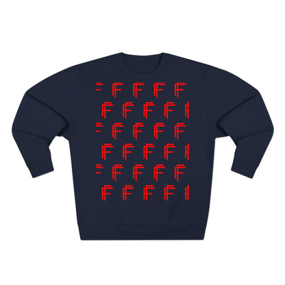 Frenzy - Unisex Crew neck Sweatshirt with Bold Red Design. - Fitness Frenzy
