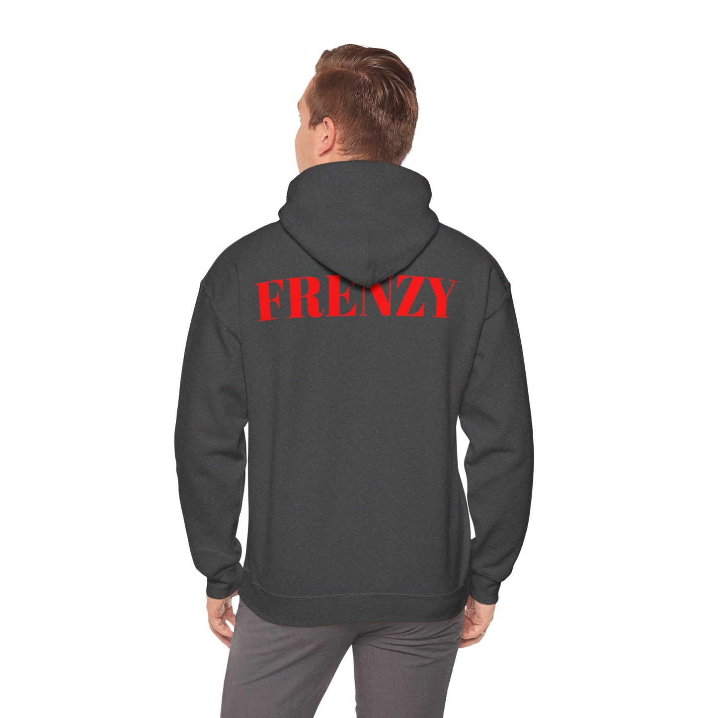 Frenzy Unisex Hoodie - Stylish Heavy Blend Sweatshirt with 'F' Design. - Fitness Frenzy