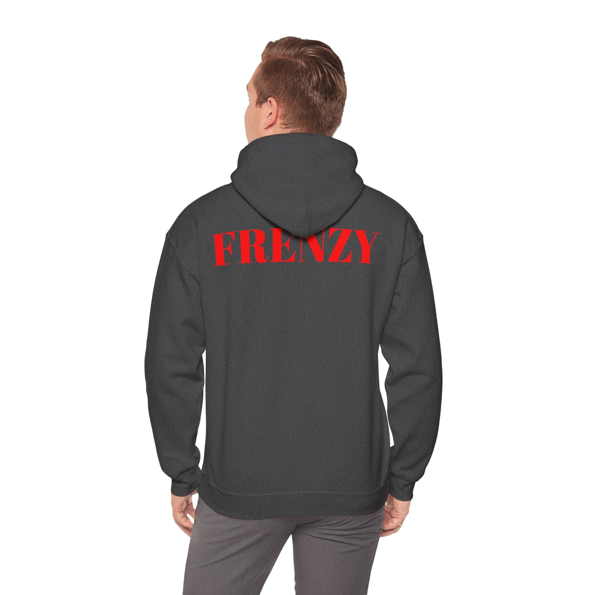 Frenzy Unisex Hoodie - Stylish Heavy Blend Sweatshirt with 'F' Design. - Fitness Frenzy