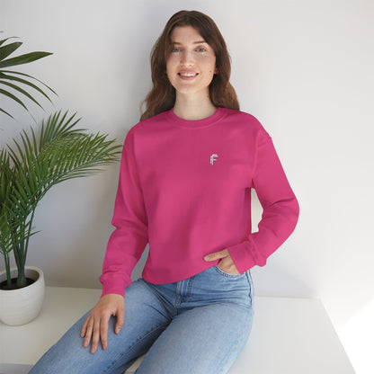Frenzy Unisex Heavy Blend™ Crewneck Sweatshirt with White Logo. - Fitness Frenzy