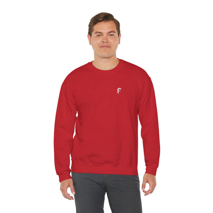 Frenzy Unisex Heavy Blend™ Crewneck Sweatshirt with White Logo. - Fitness Frenzy