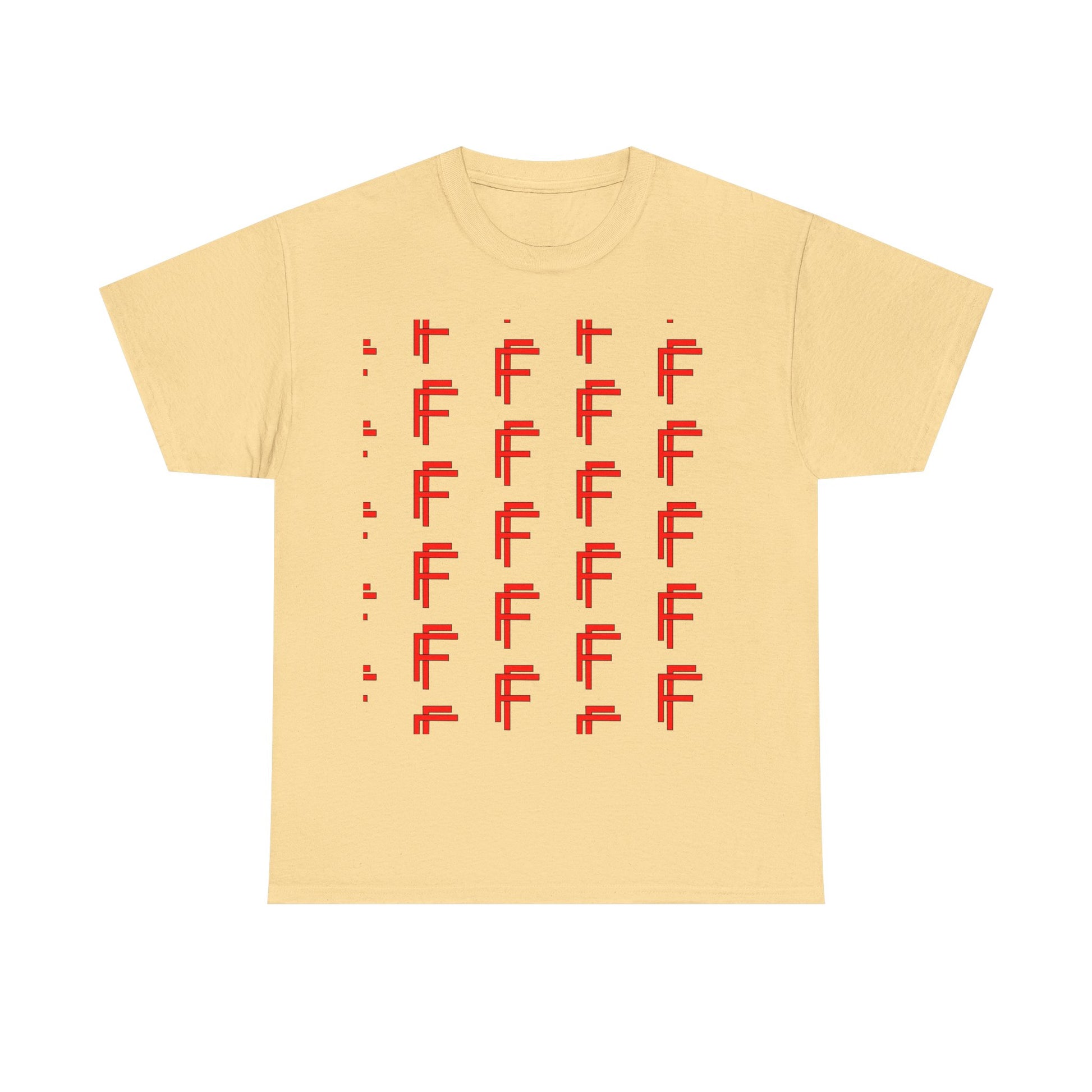 Frenzy Graphic Unisex Heavy Cotton Tee with Bold Red Design. - Fitness Frenzy