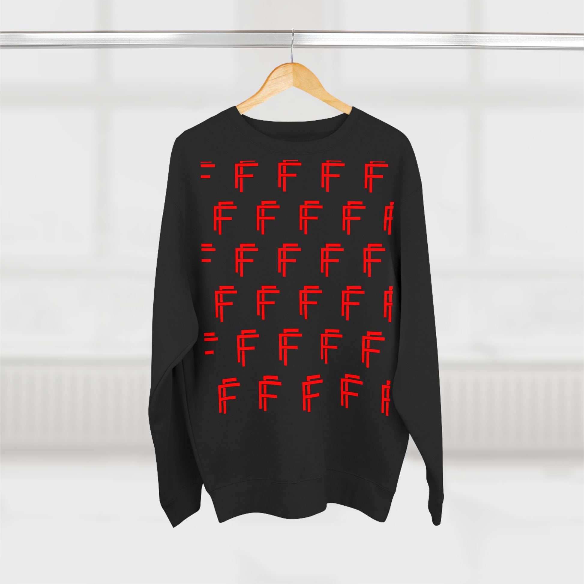 Frenzy - Unisex Crew neck Sweatshirt with Bold Red Design. - Fitness Frenzy
