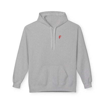 Fitness Frenzy Unisex Midweight Softstyle Hoodie with Red Logo - Trendy 'FRENZY' Design for Comfort and Style. - Fitness Frenzy