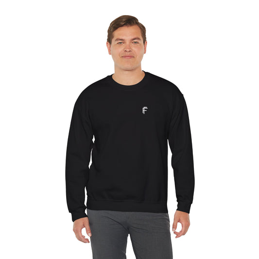 Frenzy Unisex Heavy Blend™ Crewneck Sweatshirt with White Logo. - Fitness Frenzy