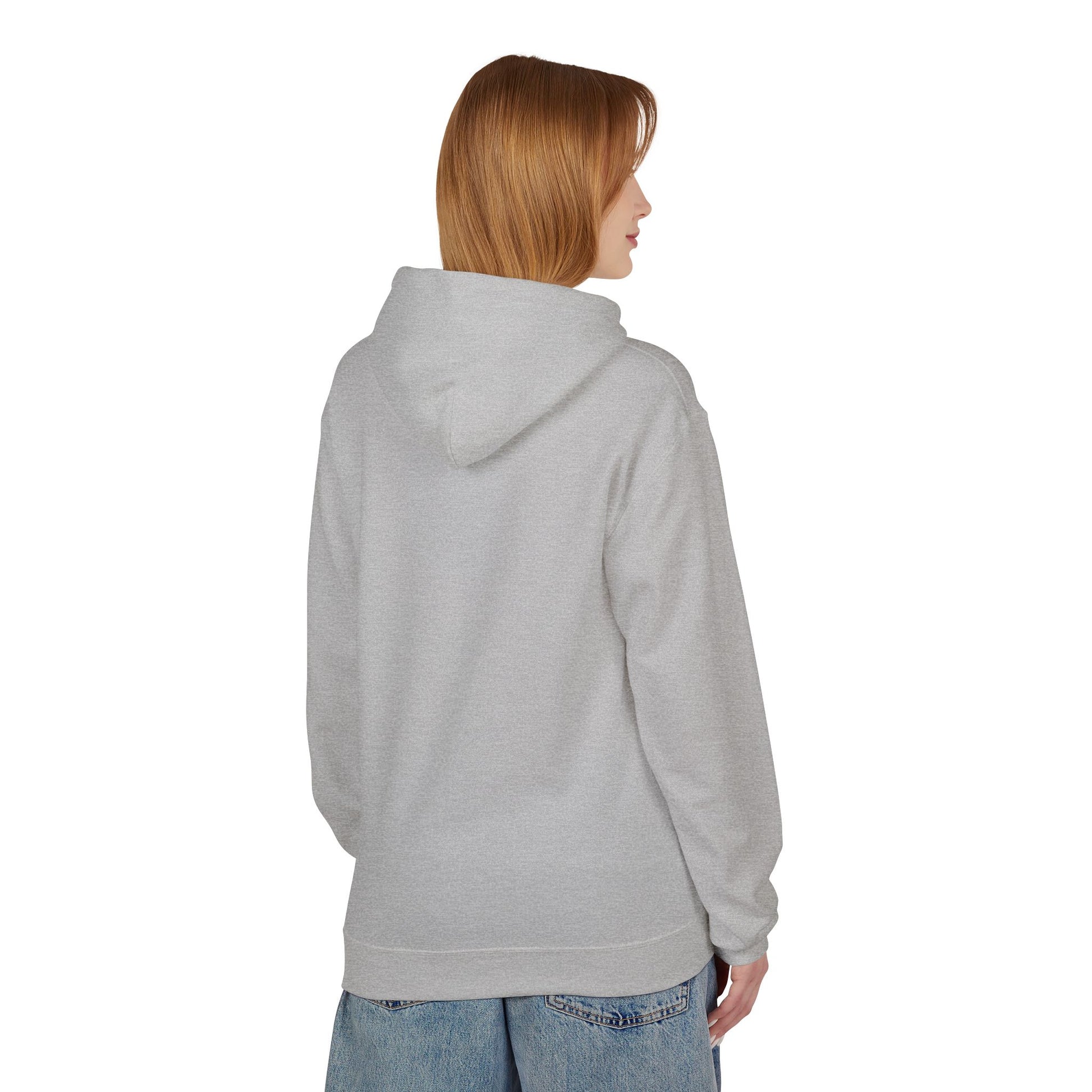 Fitness Frenzy Unisex Fleece Hoodie with Black Logo - Softstyle Comfort for Everyone. - Fitness Frenzy