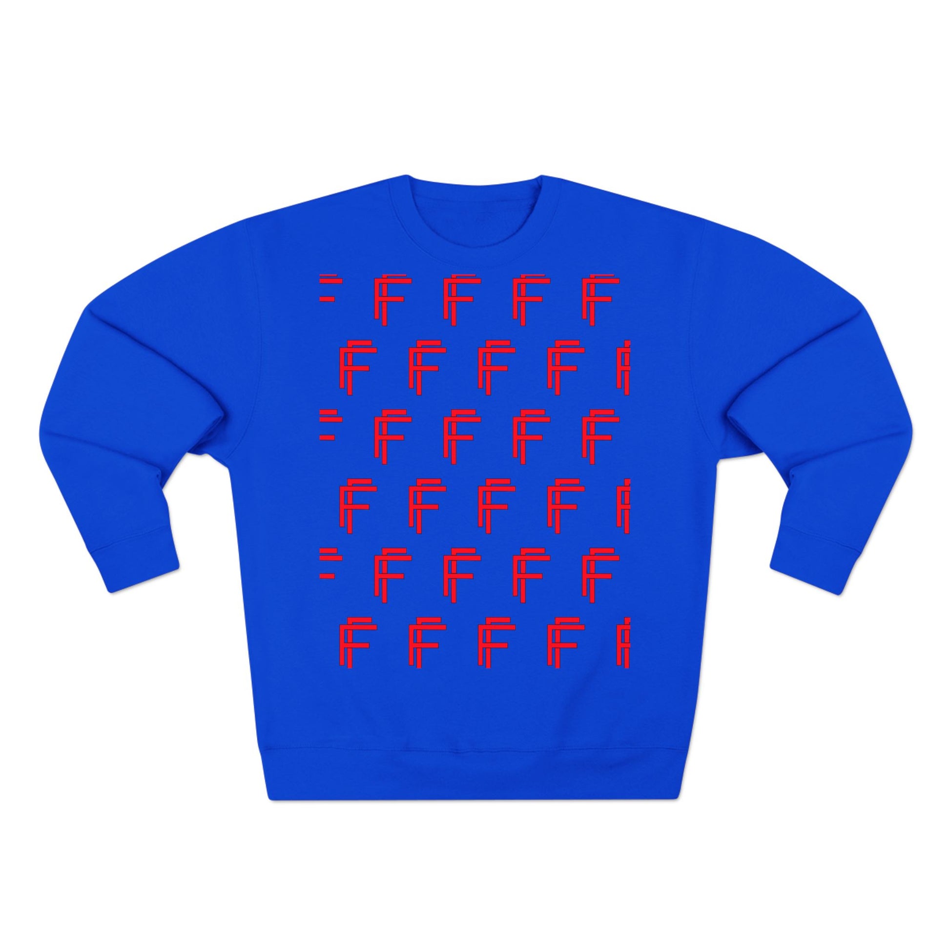 Frenzy - Unisex Crew neck Sweatshirt with Bold Red Design. - Fitness Frenzy