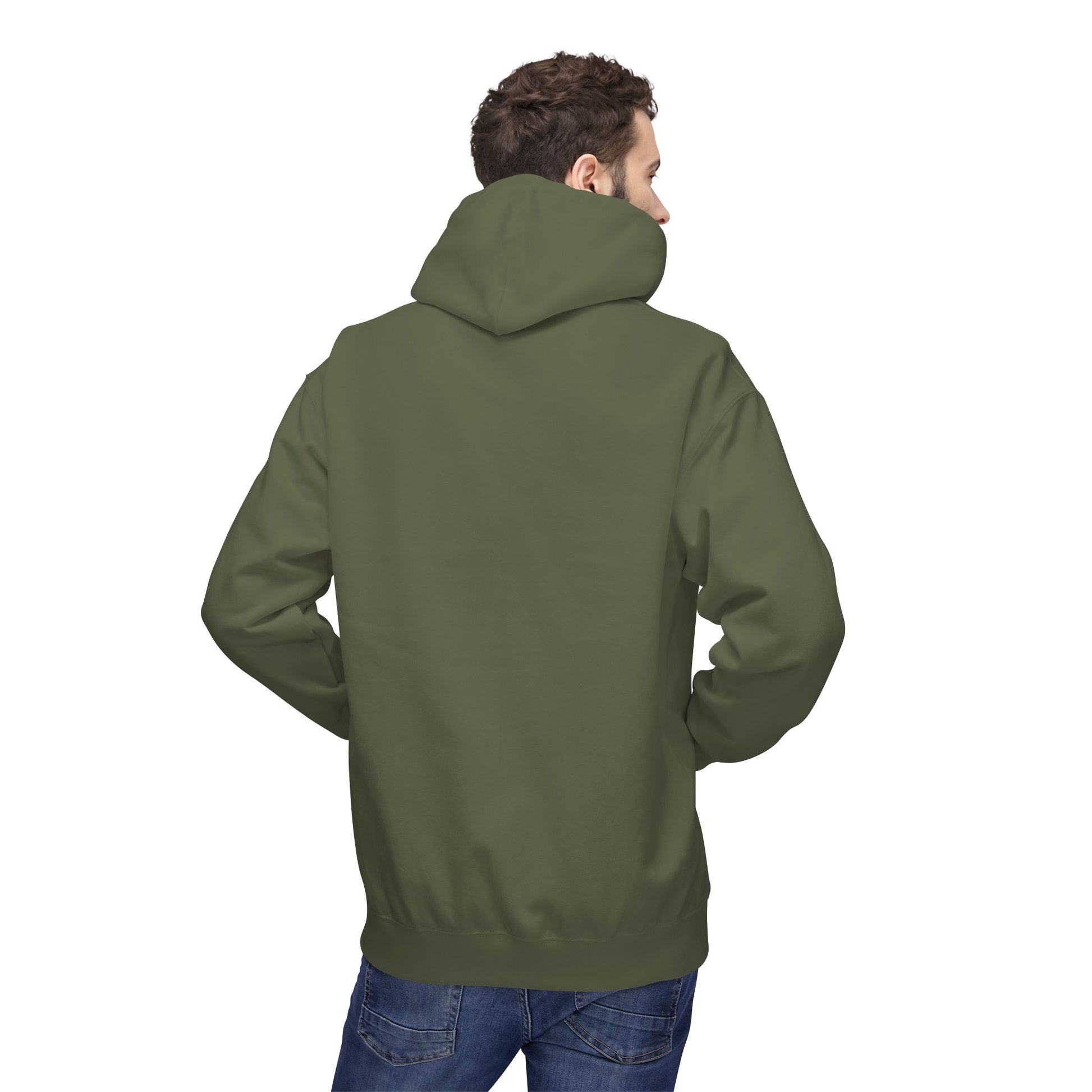 Fitness Frenzy Unisex Fleece Hoodie with Black Logo - Softstyle Comfort for Everyone. - Fitness Frenzy