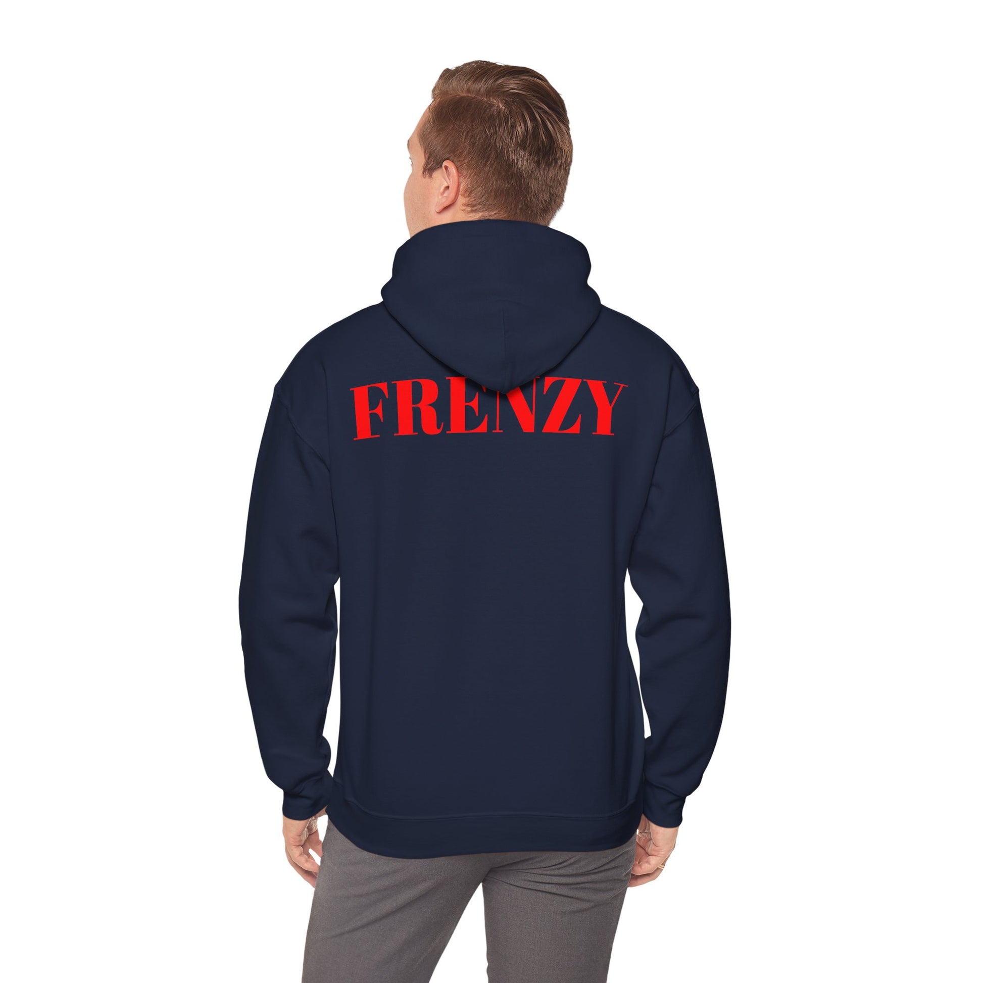 Frenzy Unisex Hoodie - Stylish Heavy Blend Sweatshirt with 'F' Design. - Fitness Frenzy