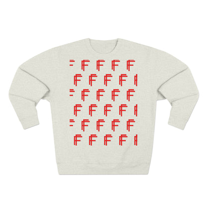 Frenzy - Unisex Crew neck Sweatshirt with Bold Red Design. - Fitness Frenzy