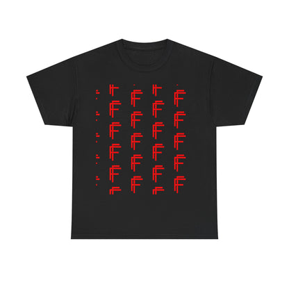 Frenzy Graphic Unisex Heavy Cotton Tee with Bold Red Design. - Fitness Frenzy
