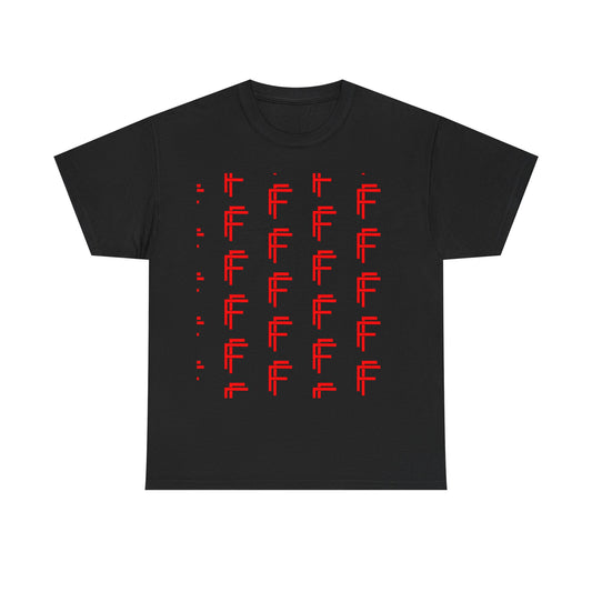 Frenzy Graphic Unisex Heavy Cotton Tee with Bold Red Design. - Fitness Frenzy