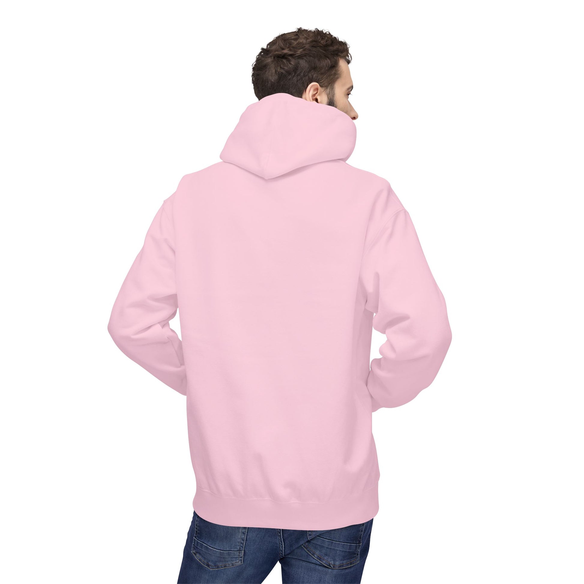 Fitness Frenzy Unisex Fleece Hoodie with Black Logo - Softstyle Comfort for Everyone. - Fitness Frenzy