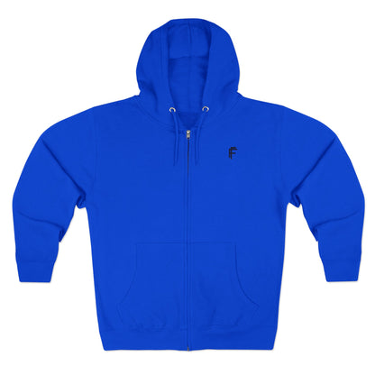 Frenzy - Stylish Unisex Zip Hoodie with Black Logo - Perfect for Comfort & Casual Outings - Fitness Frenzy