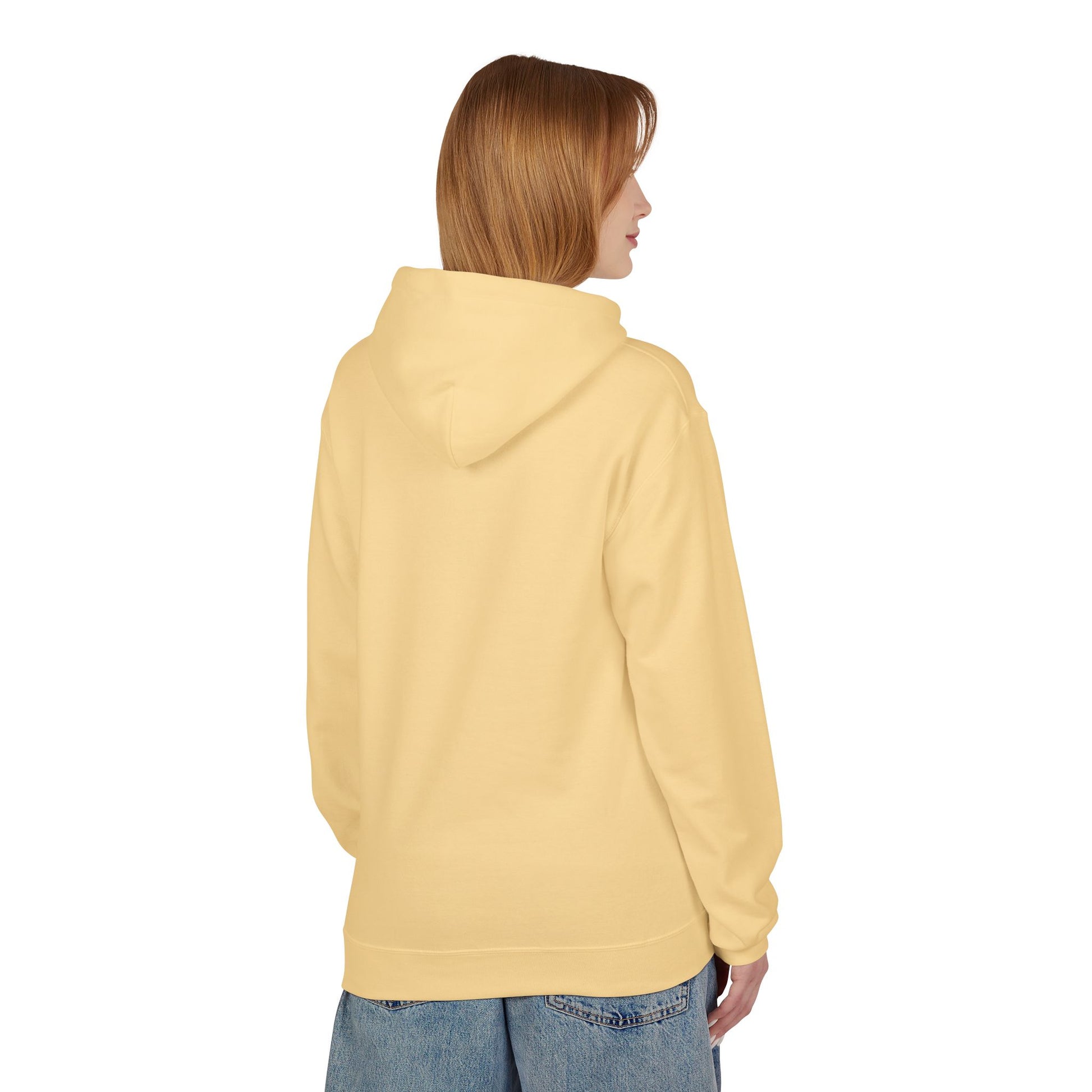 Fitness Frenzy Unisex Fleece Hoodie with Black Logo - Softstyle Comfort for Everyone. - Fitness Frenzy