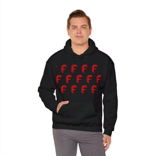 Frenzy Unisex Hoodie - Stylish Heavy Blend Sweatshirt with 'F' Design. - Fitness Frenzy