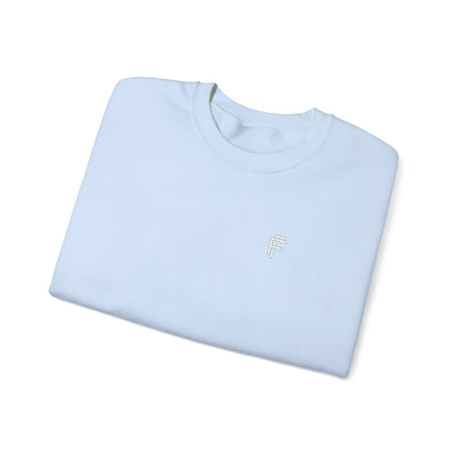 Frenzy Unisex Heavy Blend™ Crewneck Sweatshirt with White Logo. - Fitness Frenzy
