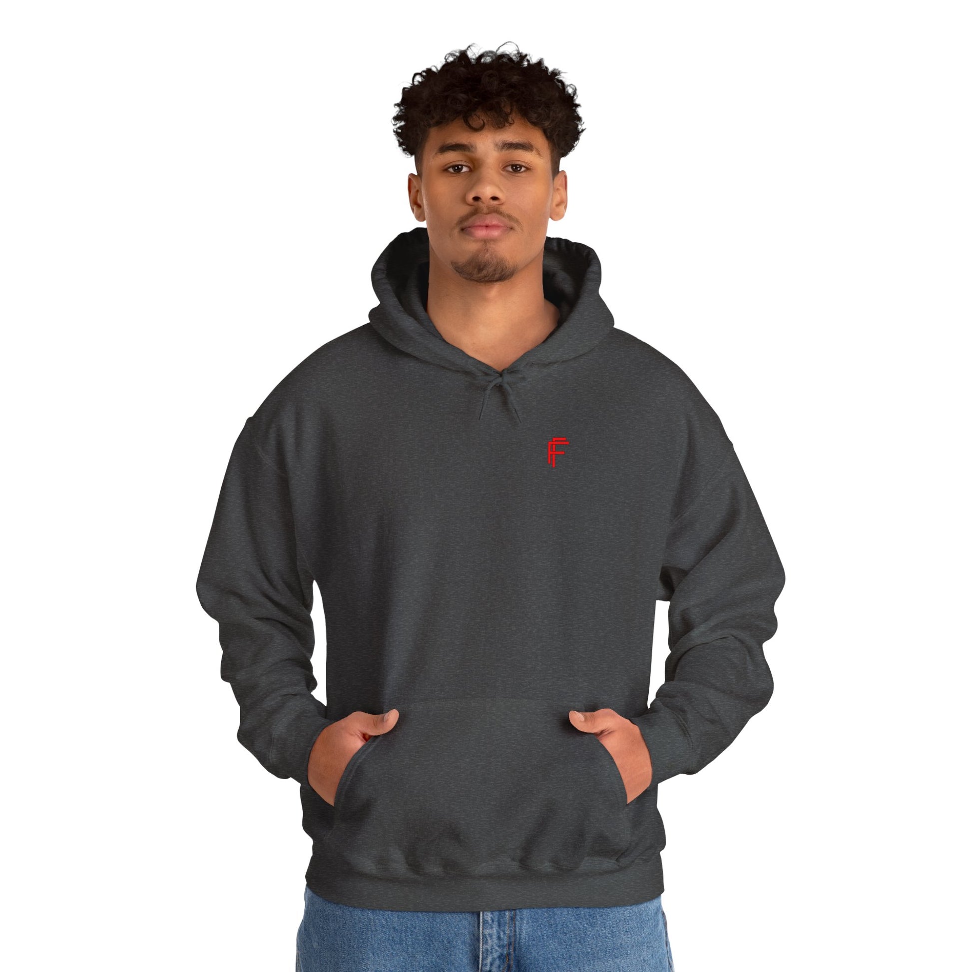 Frenzy Logo Hoodie for Everyday Comfort - Red Logo. - Fitness Frenzy