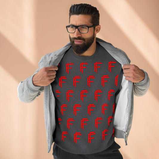Frenzy - Unisex Crew neck Sweatshirt with Bold Red Design. - Fitness Frenzy