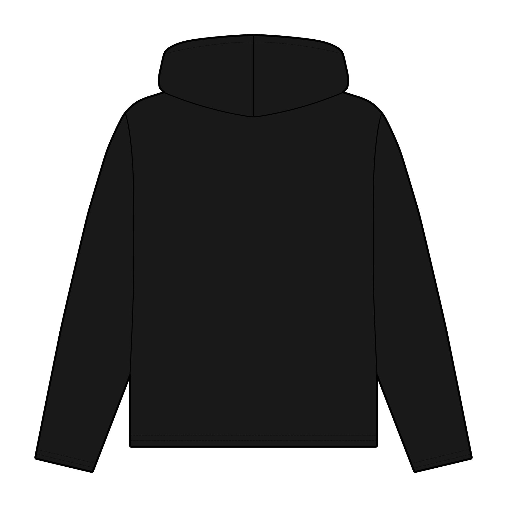 Frenzy - Women's Organic Relaxed Fit Hoodie with White Logo. - Fitness Frenzy