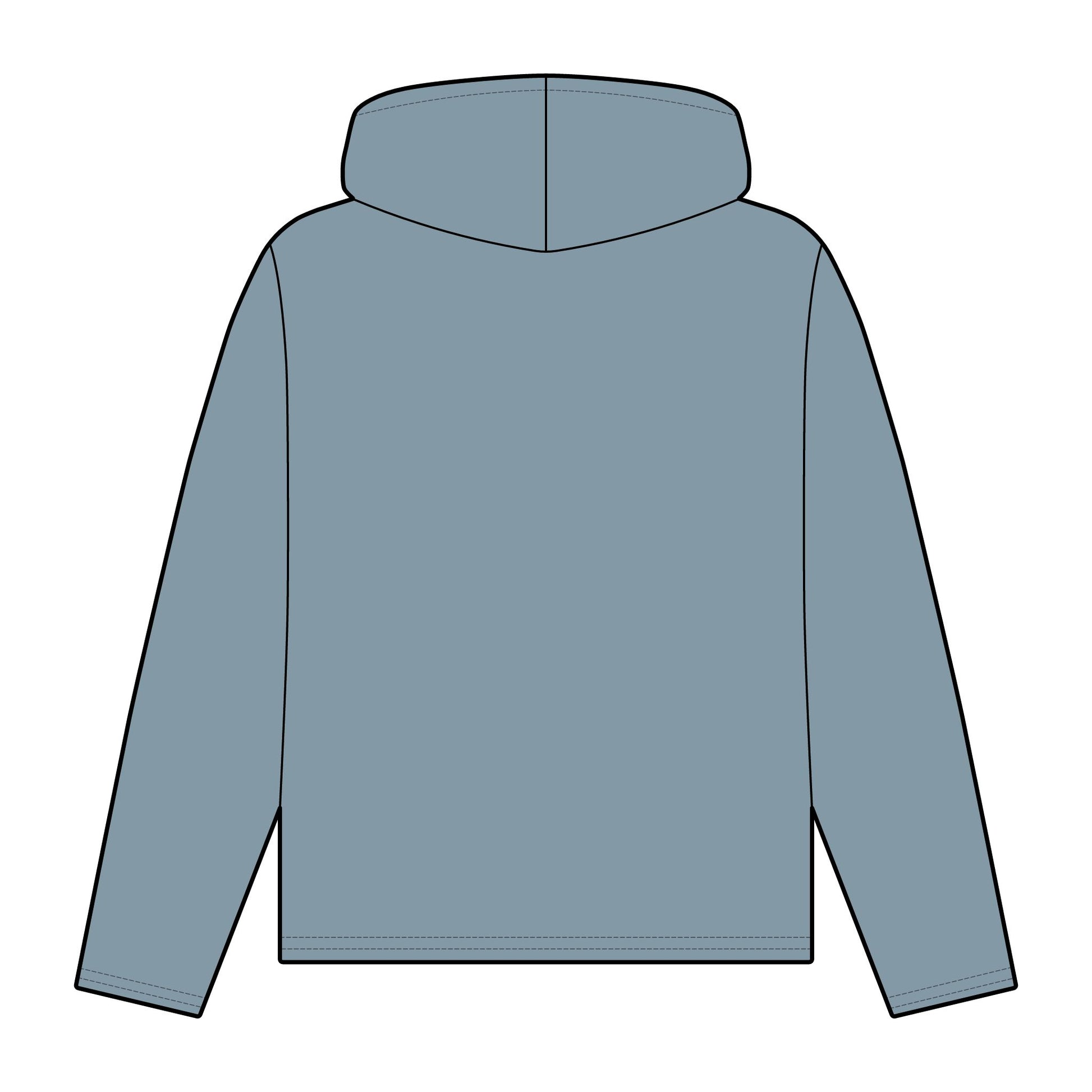 Frenzy - Women's Organic Relaxed Fit Hoodie with White Logo. - Fitness Frenzy