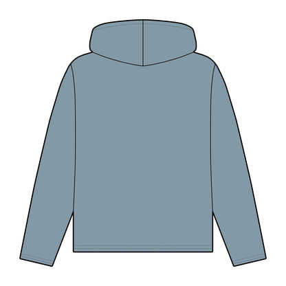 Frenzy - Women's Organic Relaxed Fit Hoodie with White Logo. - Fitness Frenzy
