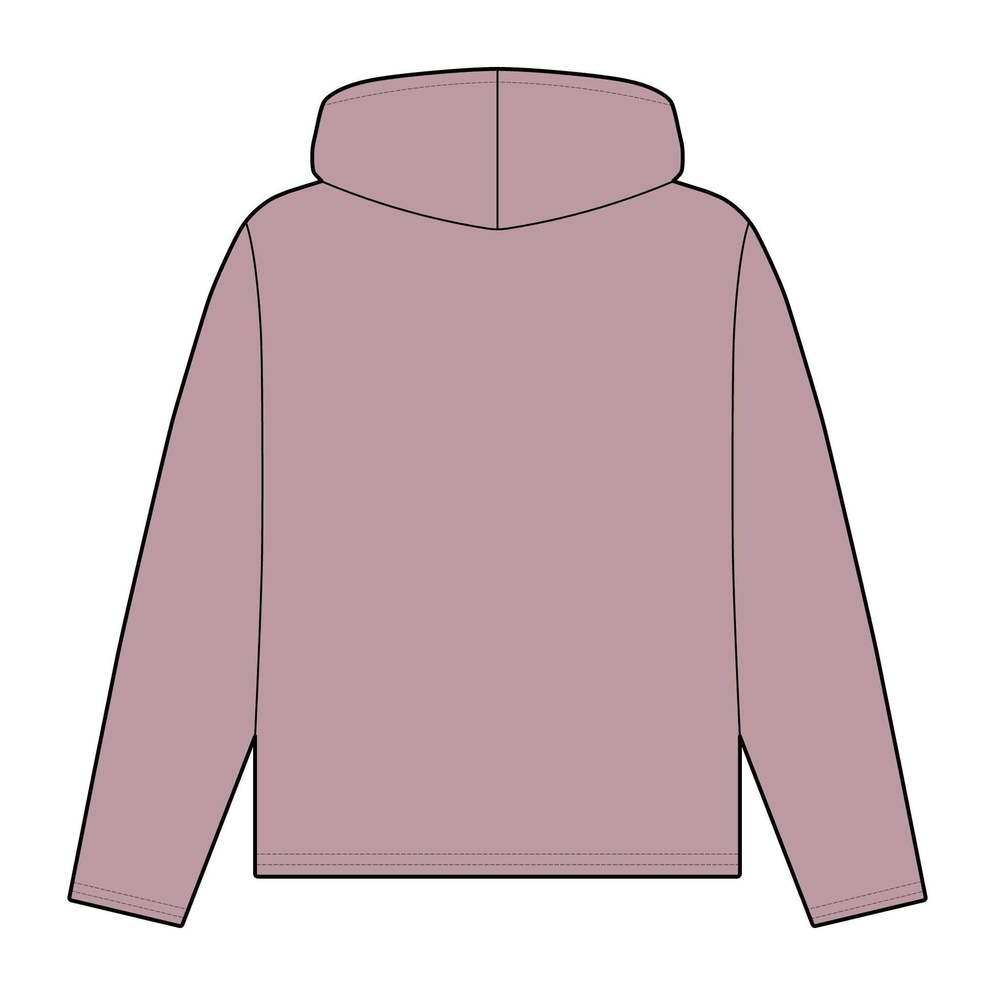 Frenzy - Women's Organic Relaxed Fit Hoodie with White Logo. - Fitness Frenzy