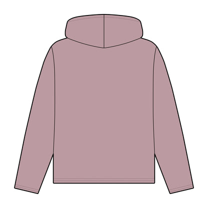 Frenzy - Women's Organic Relaxed Fit Hoodie with White Logo. - Fitness Frenzy