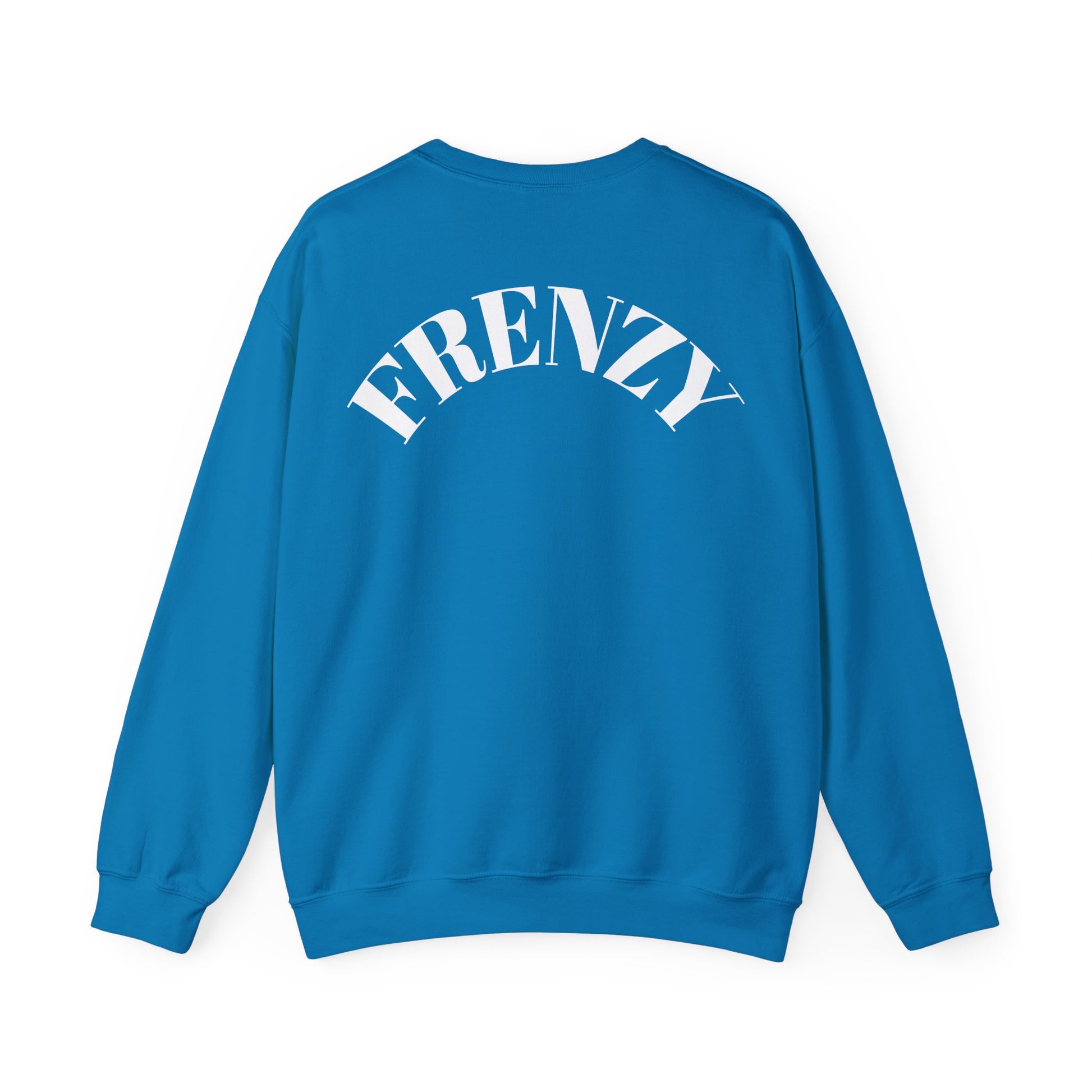 Frenzy Unisex Heavy Blend™ Crewneck Sweatshirt with White Logo. - Fitness Frenzy
