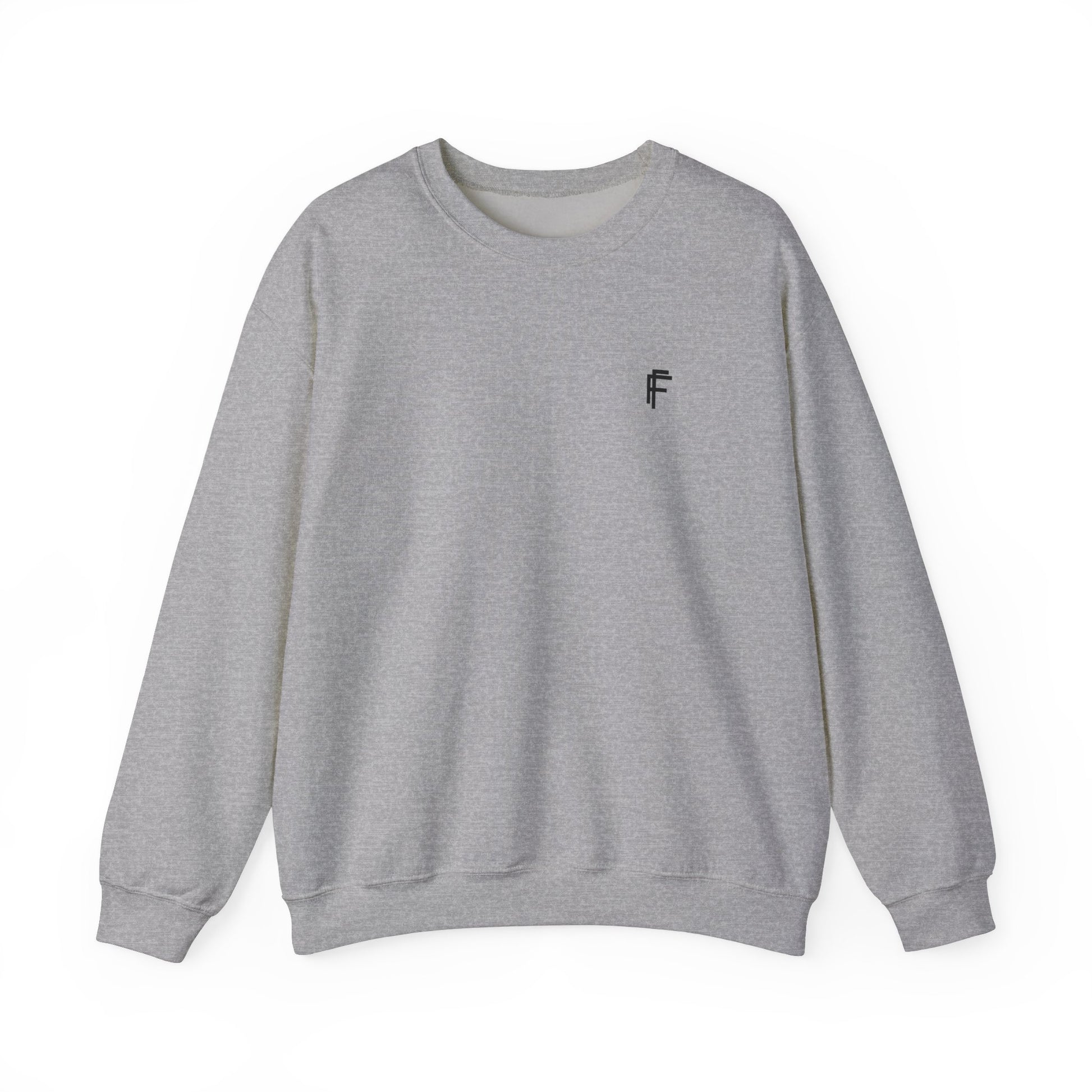 Frenzy - Unisex Crewneck Sweatshirt with Black Logo - Cosy Everyday Wear. - Fitness Frenzy