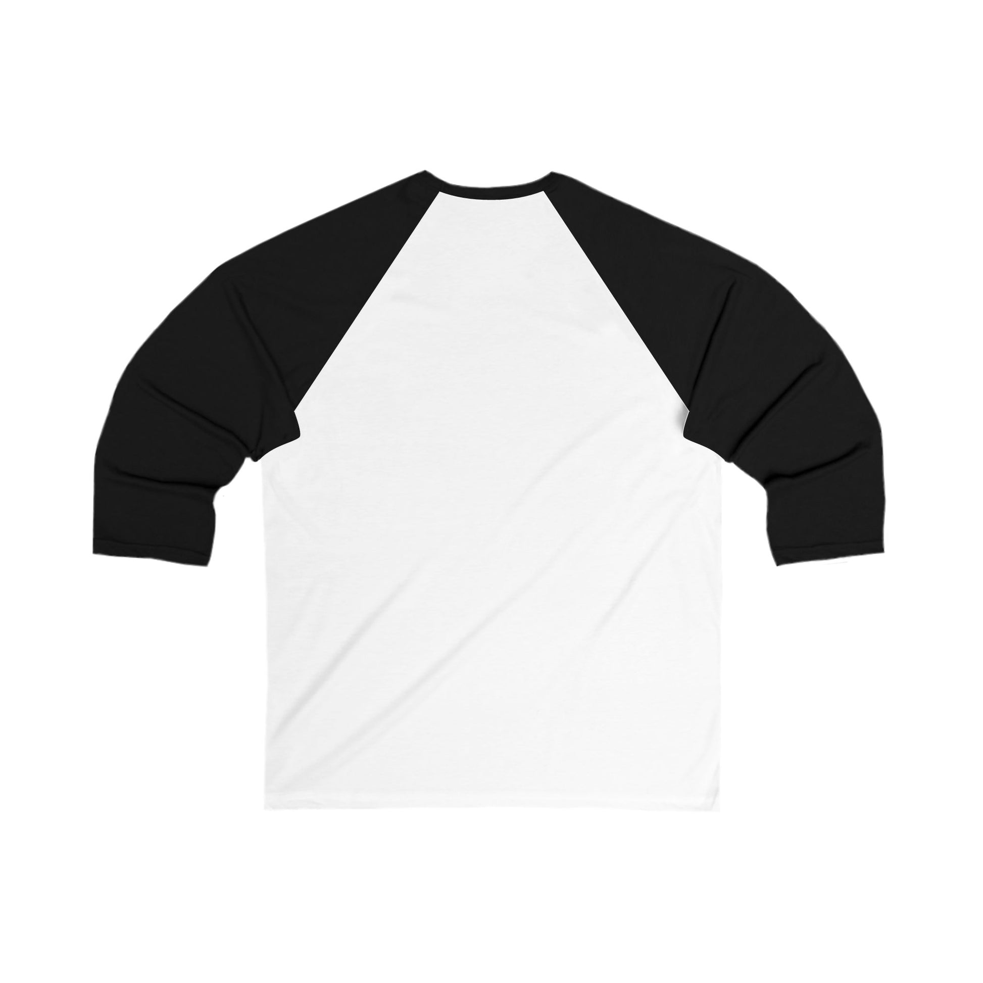 Frenzy - Unisex 3/4 Sleeve Baseball Tee with Black Logo. - Fitness Frenzy
