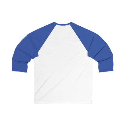 Frenzy - Unisex 3/4 Sleeve Baseball Tee with Black Logo. - Fitness Frenzy