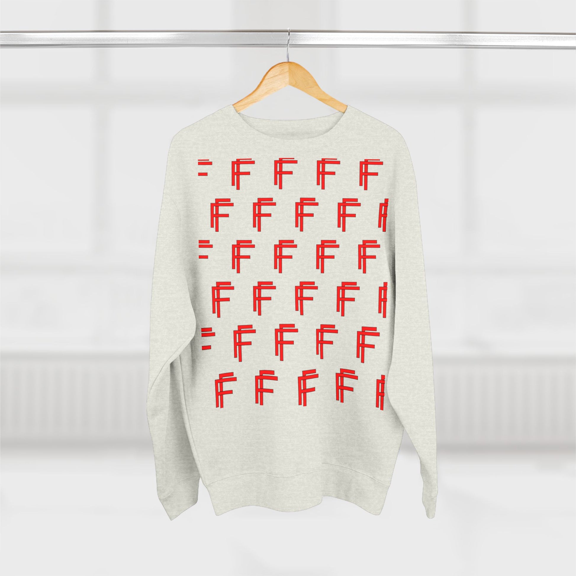 Frenzy - Unisex Crew neck Sweatshirt with Bold Red Design. - Fitness Frenzy