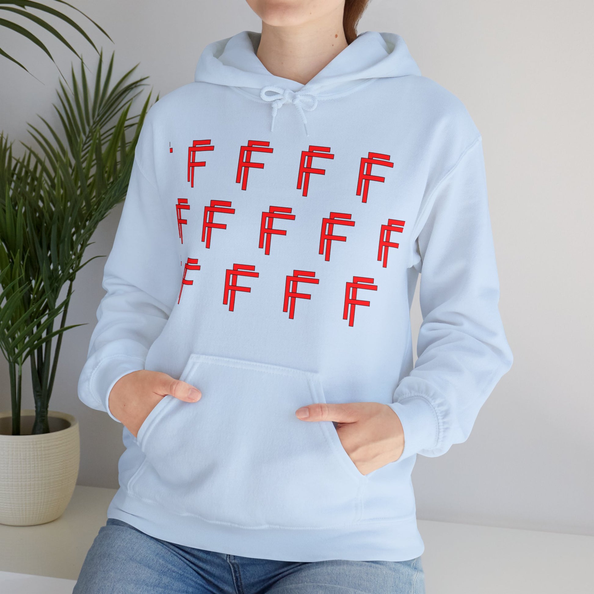 Frenzy Unisex Hoodie - Stylish Heavy Blend Sweatshirt with 'F' Design. - Fitness Frenzy