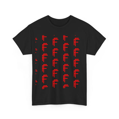 Frenzy Graphic Unisex Heavy Cotton Tee with Bold Red Design. - Fitness Frenzy