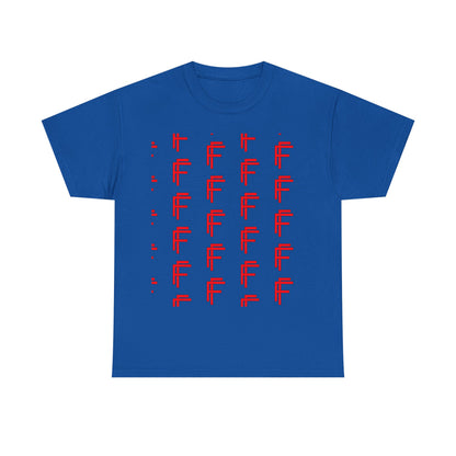 Frenzy Graphic Unisex Heavy Cotton Tee with Bold Red Design. - Fitness Frenzy