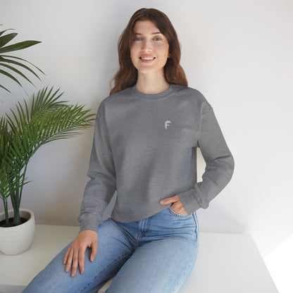 Frenzy Unisex Heavy Blend™ Crewneck Sweatshirt with White Logo. - Fitness Frenzy