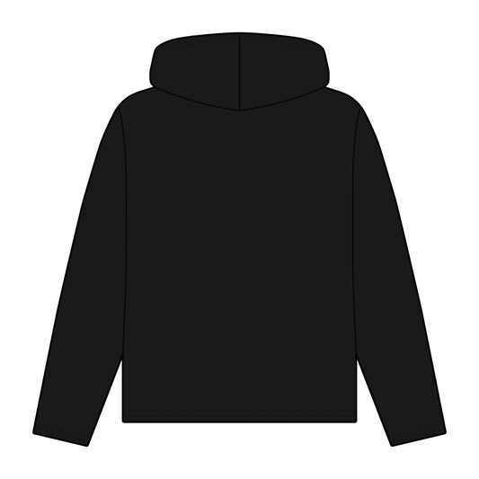 Frenzy - Eco-Friendly Women's Relaxed Fit Hoodie with Yellow Logo. - Fitness Frenzy