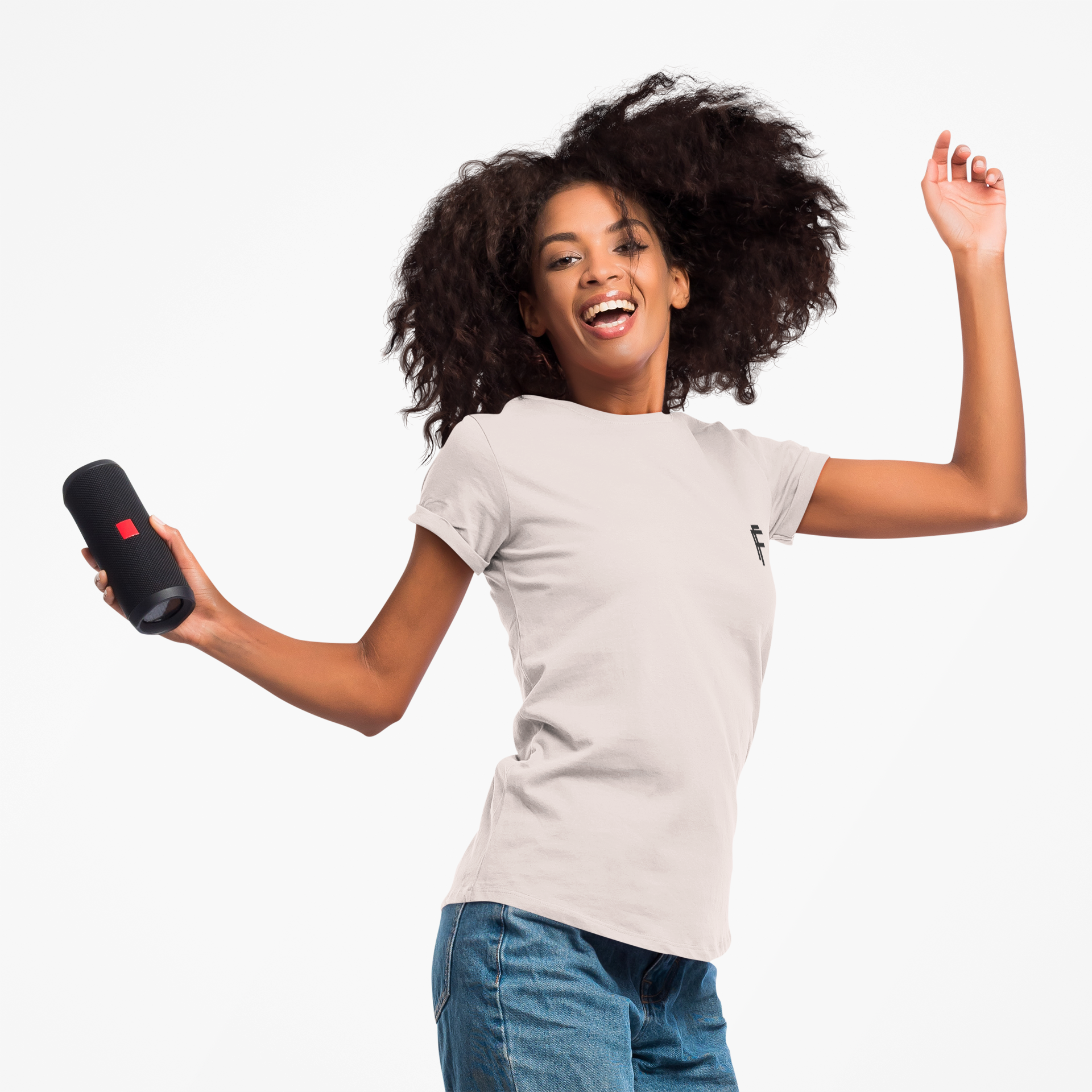 Every Day T Unisex Jersey Tee with Black Logo. - Fitness Frenzy