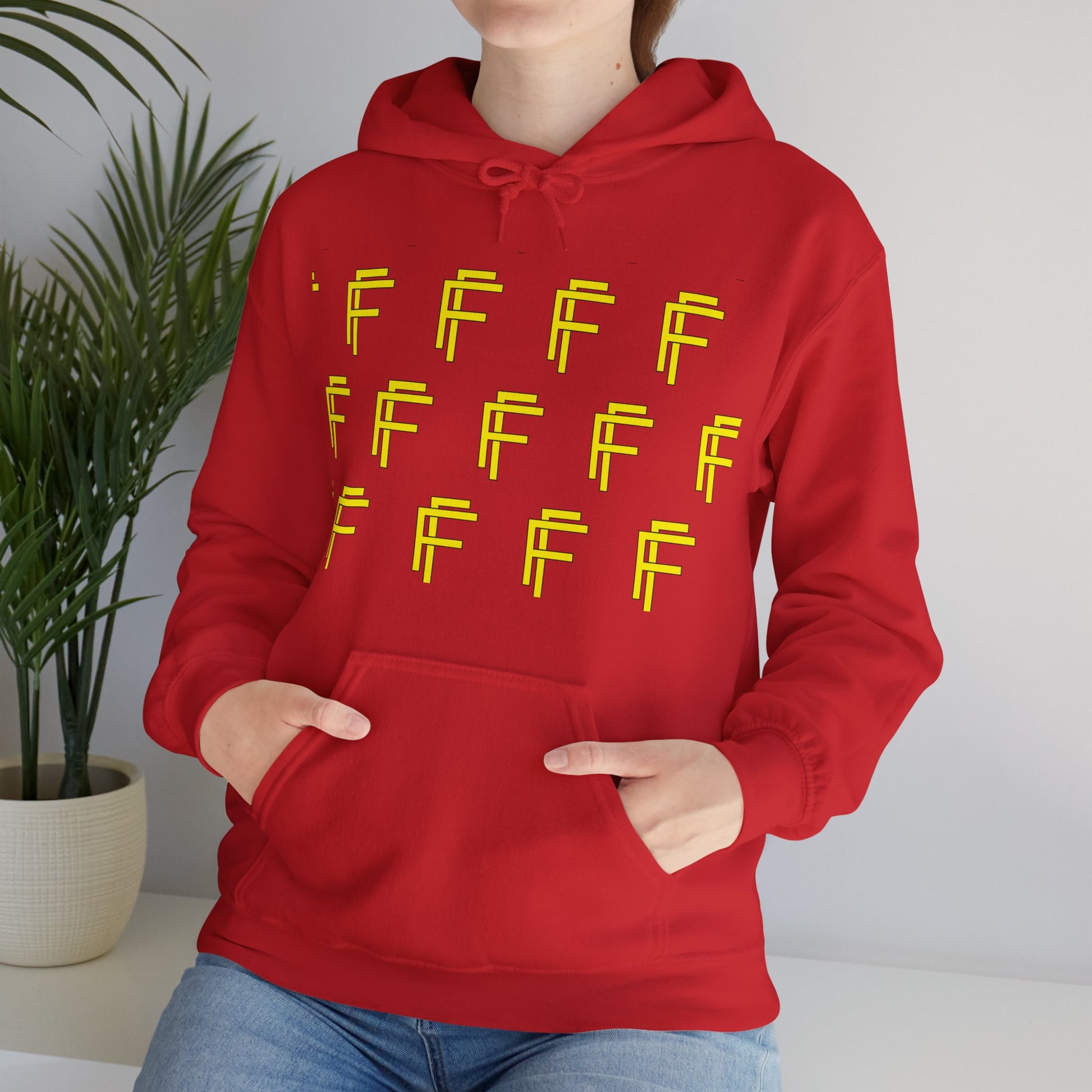 Frenzy 'F' Crazy Unisex Heavy Blend™ Hooded Sweatshirt. - Fitness Frenzy