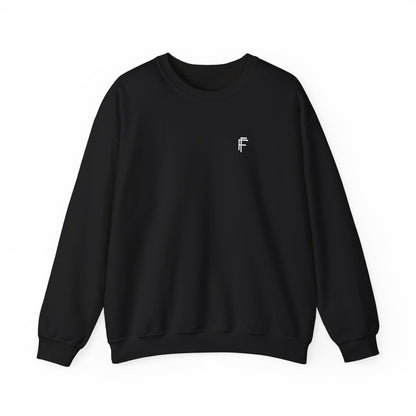 Frenzy Unisex Heavy Blend™ Crewneck Sweatshirt with White Logo. - Fitness Frenzy