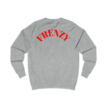 FRENZY Unisex Sweatshirt with Red Logo. - Fitness Frenzy