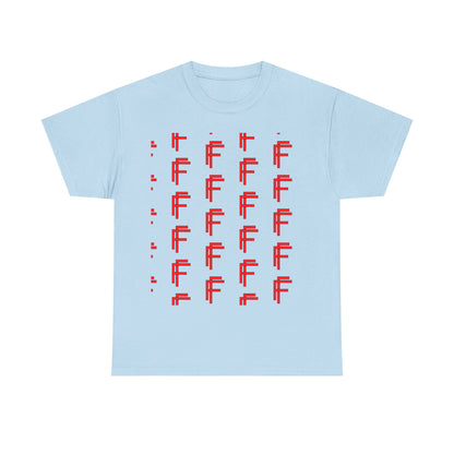 Frenzy Graphic Unisex Heavy Cotton Tee with Bold Red Design. - Fitness Frenzy